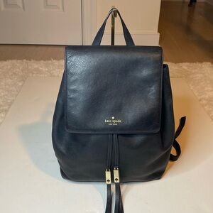Kate Spade New York Grey Street Wilder Leather Backpack, Black